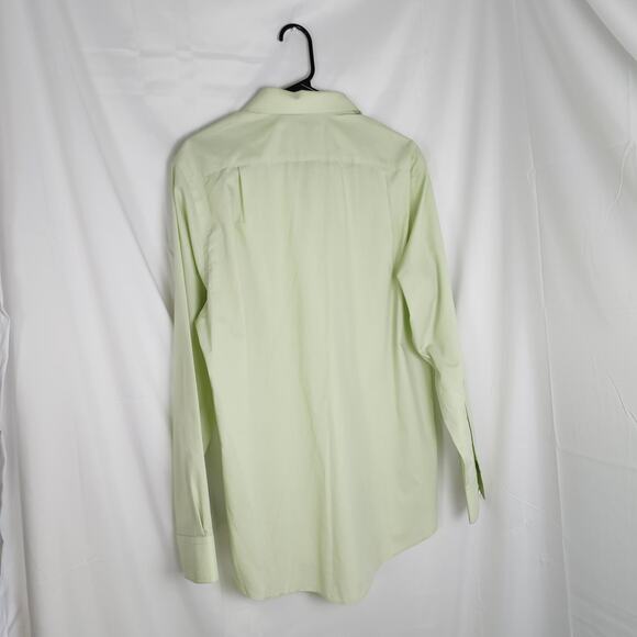Croft & Barrow Shirt Men Medium Green Button Front Long Sleeve Casual Dress Top - Picture 3 of 8